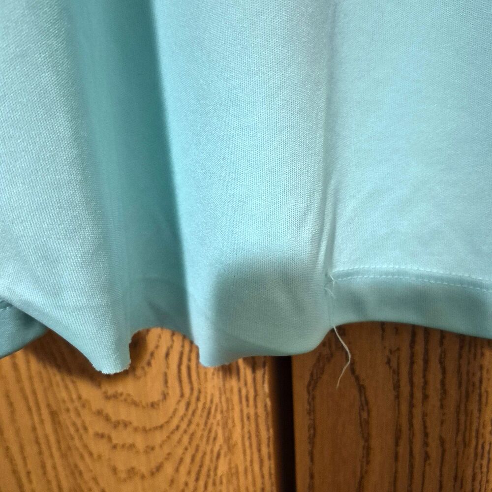 Columbia Women's Aqua Blue Long Sleeve Athletic Top With Hood Size XL - Picture 4 of 4